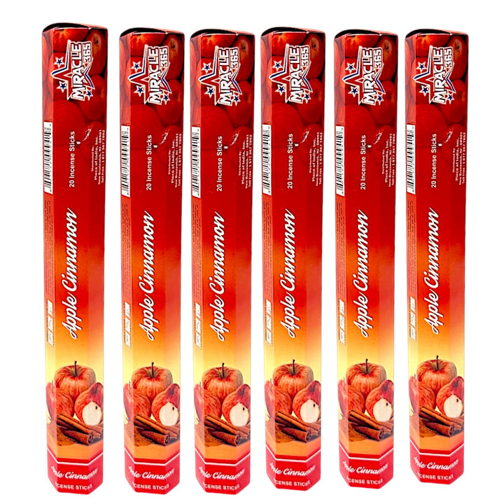 Miracle 365 Apple Cinnamon Incens Sticks (6 tubes of 20 sticks) - view 3