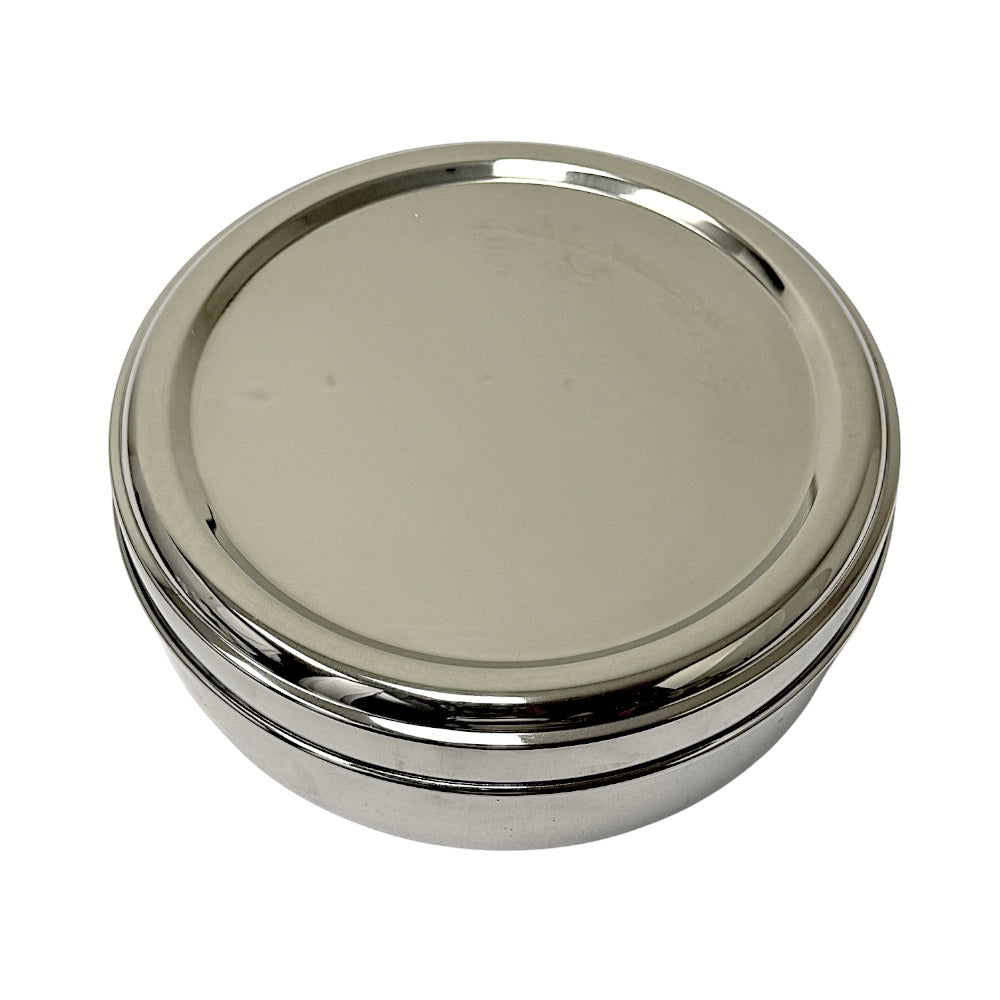 Spice Box (Masala Dibba) 7.5 Inch with Steel Lid and Spoon