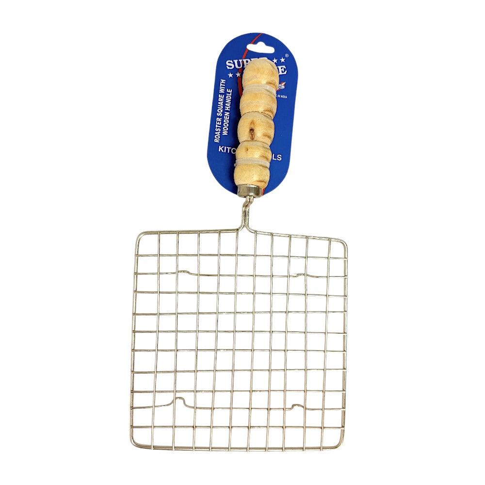 Square Roaster Wooden Handle