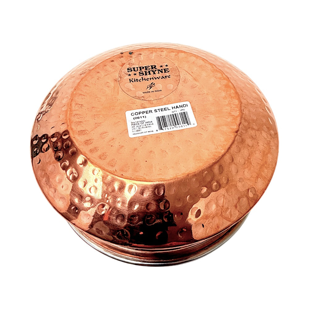 Copper Exterior/ Steel Interior Serving Handi, 8 Inch