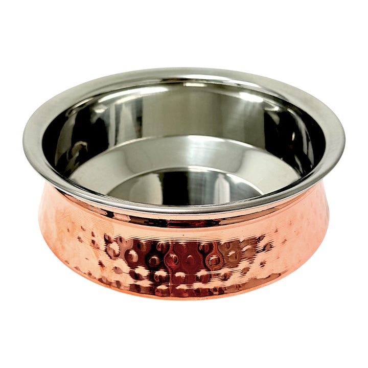 Copper Exterior/ Steel Interior Serving Handi, 8 Inch