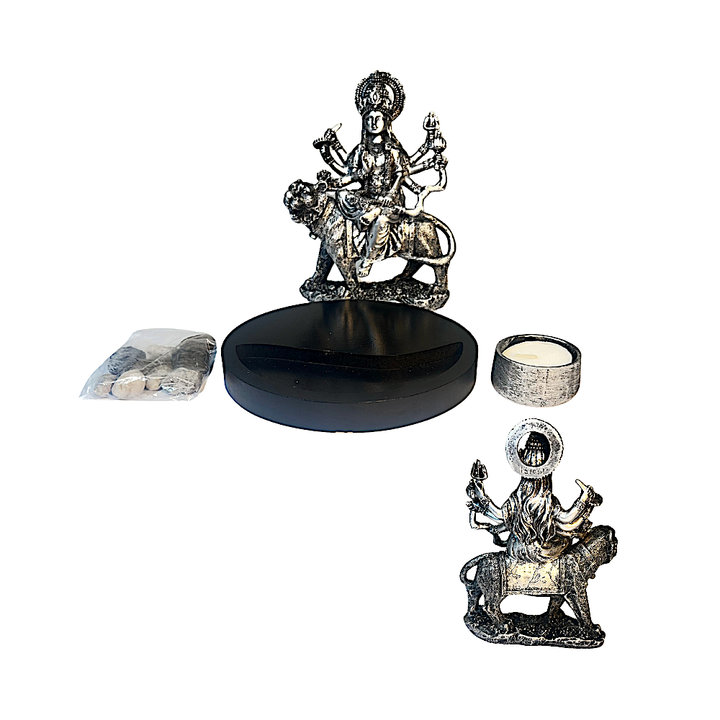 Durga 6 Inch with a Diya, 9091UD28-05 - view 2