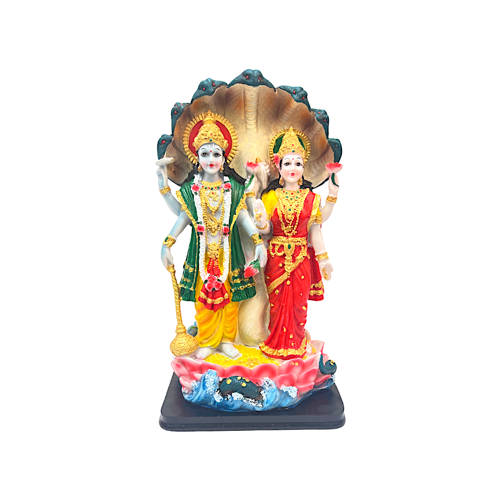 Standing Vishnu and Laxmi with Sheshnaag 12 Inch Idol