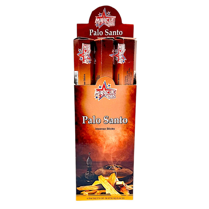 Miracle 365 Palo Santo Incense (6 tubes of 20 sticks)