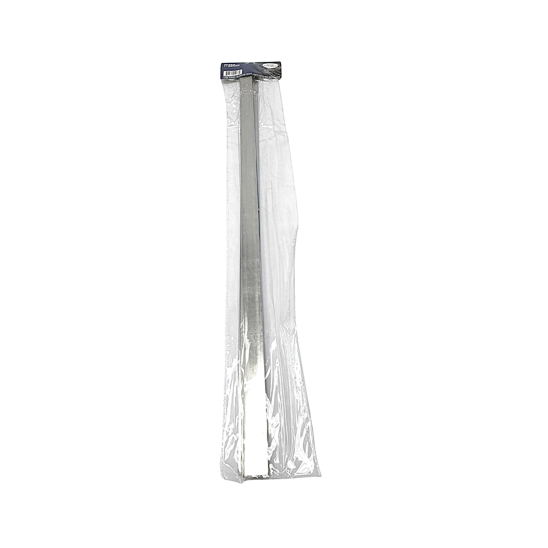 4 Pc, Flat (0.75 Inch wide), Stainless Steel BBQ Skewers, 24 Inch - view 2