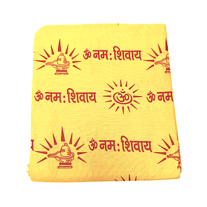 Hand Printed Puja Shawl, Large Cotton Prayer Shawl, 76 x 46 Inch