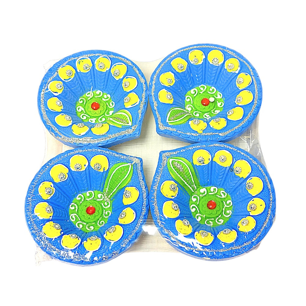 Colorful Diya (pack of 4) Morpich