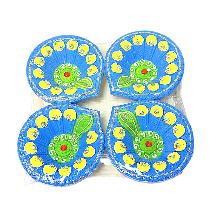 Colorful Diya (pack of 4) Morpich