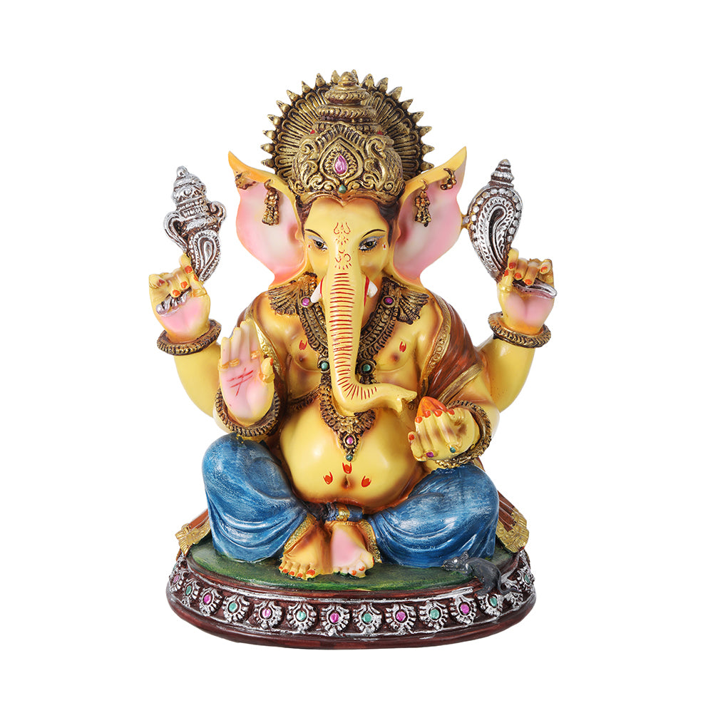 Lord Ganesh 12.5 Inch Glossy Idol