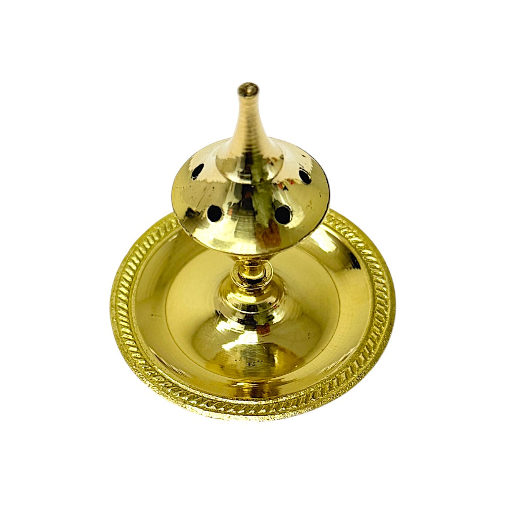 2 Inch Cone Top Brass Incense Burner - view 2