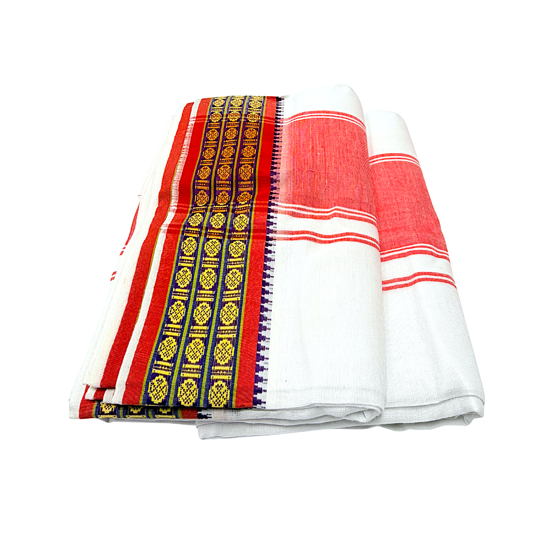 Cotton Dhoti with Border 4.5 Meter (each) - view 3