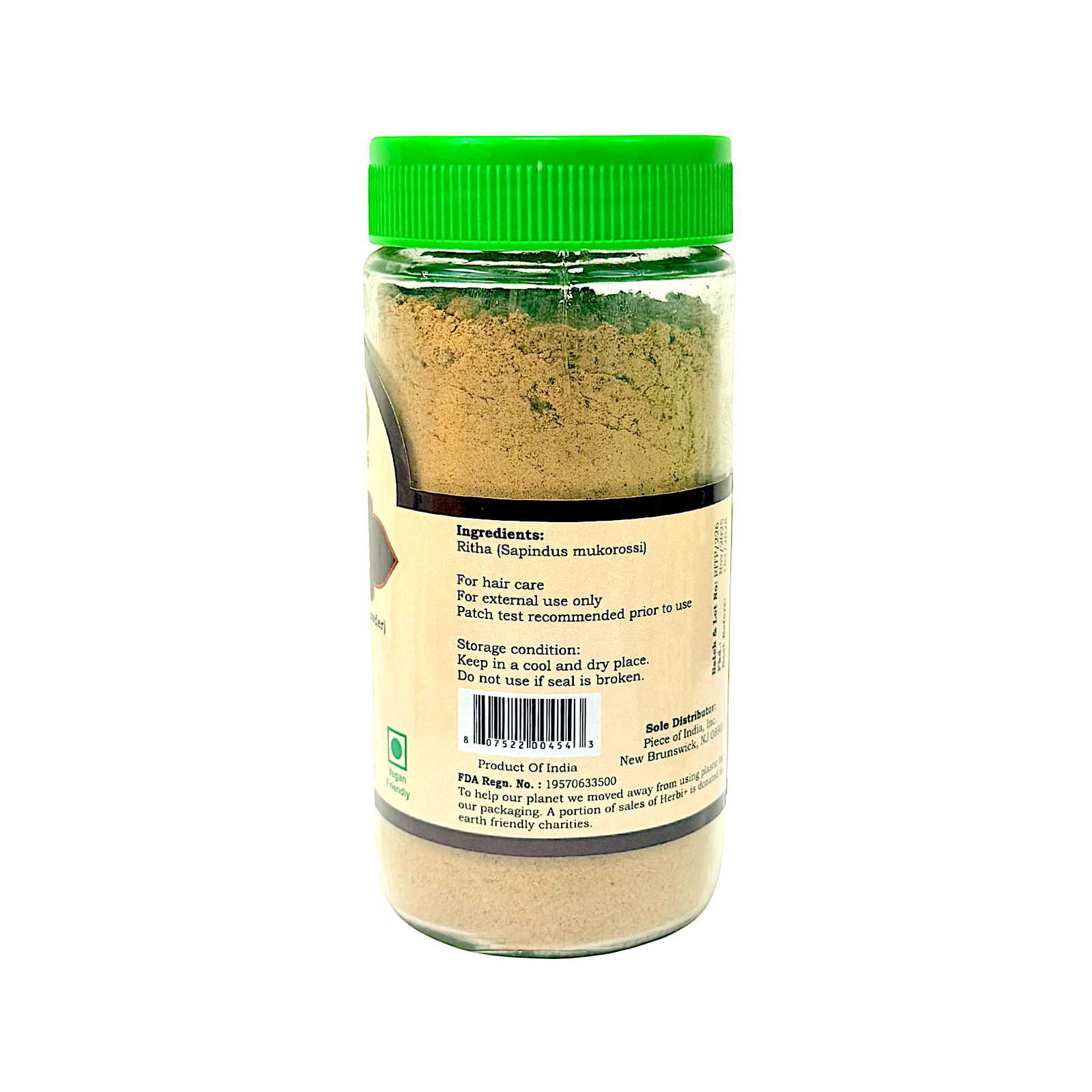 Herbi Plus Ritha Powder 200 g (Sapindus Mukorossi) - view 2