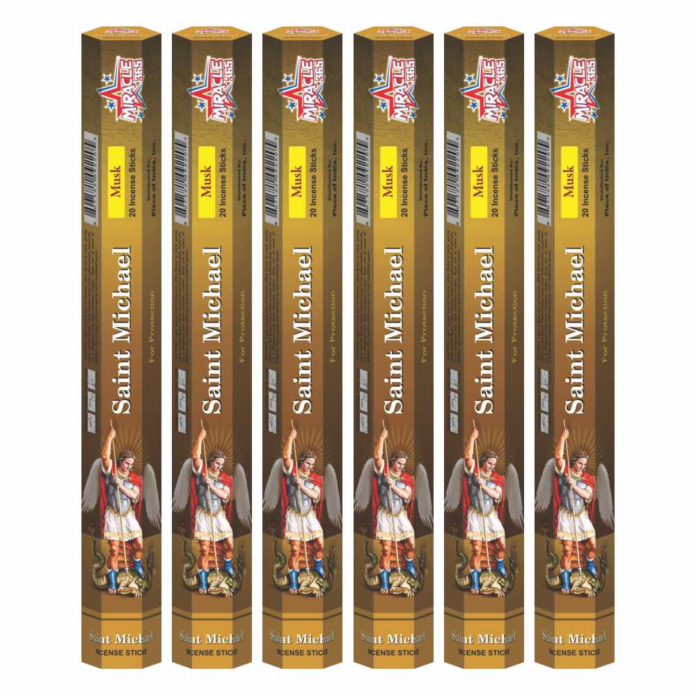 Miracle 365 St Michael (6 tubes of 20 incense sticks each) Frag Musk - view 2