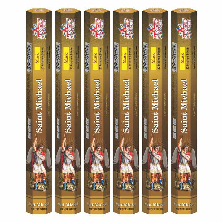 Miracle 365 St Michael (6 tubes of 20 incense sticks each) Frag Musk - view 2