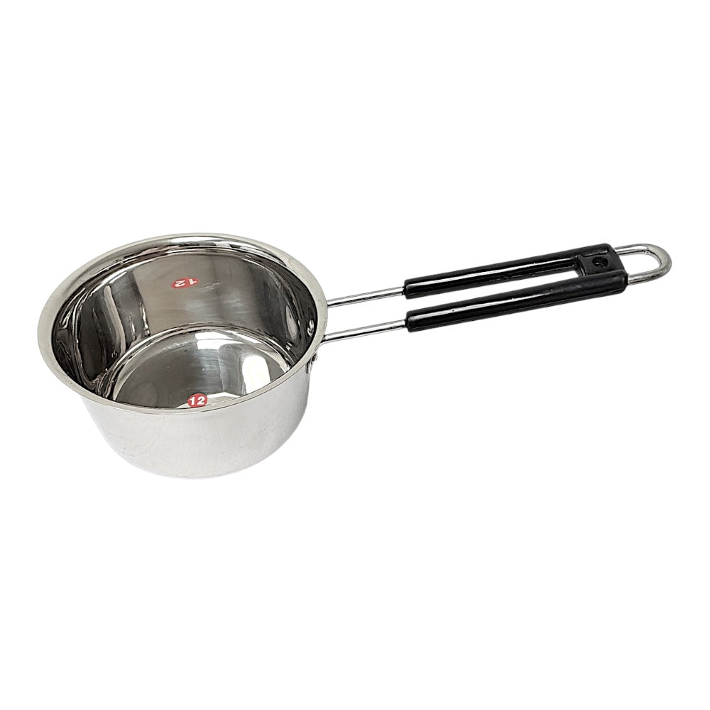 Sauce Pan Steel Heavy Bottom, W: 7.5 Inch H: 4 Inch