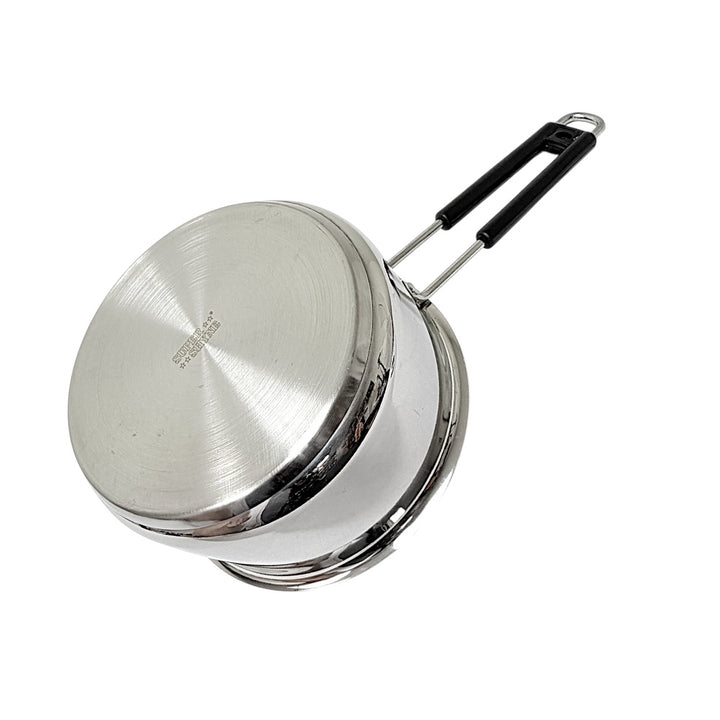 Sauce Pan Steel Heavy Bottom, W: 7.5 Inch H: 4 Inch