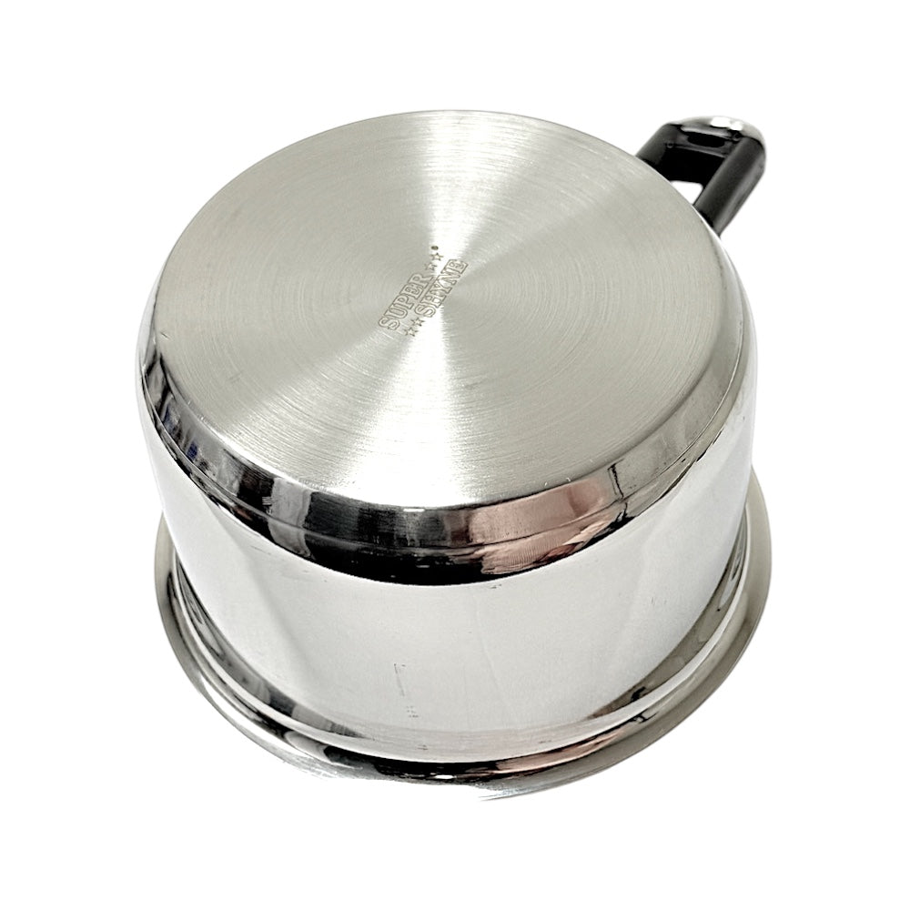 Sauce Pan Steel with Heavy Bottom, 6.25 Inch wide, 3.5 Inch high