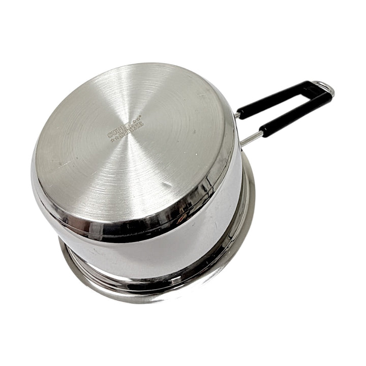 Sauce Pan Steel Heavy Bottom W: 7 Inch H:3.75 Inch