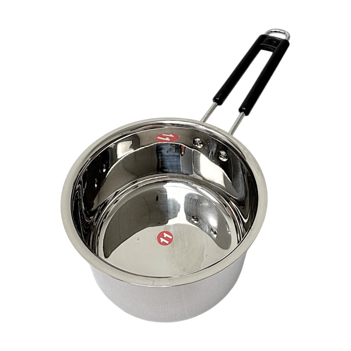 Sauce Pan Steel Heavy Bottom W: 7 Inch H:3.75 Inch