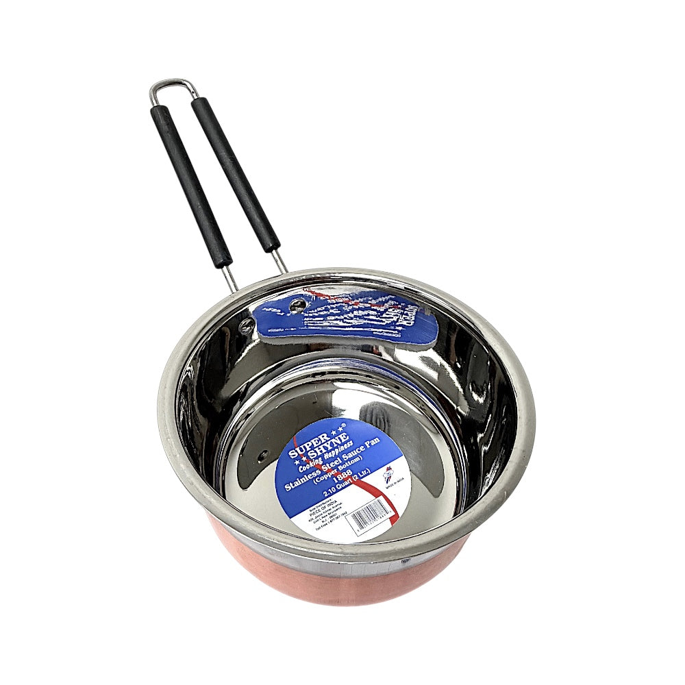 Sauce Pan Copper Bottom/stainless Steel 2.0 Liter (2.10qt)