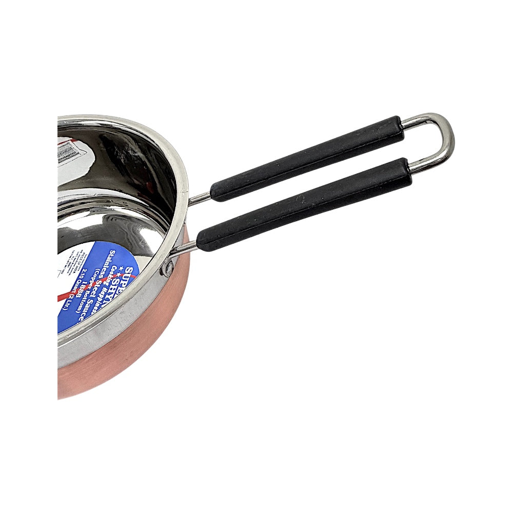 Sauce Pan Copper Bottom/stainless Steel 2.0 Liter (2.10qt)
