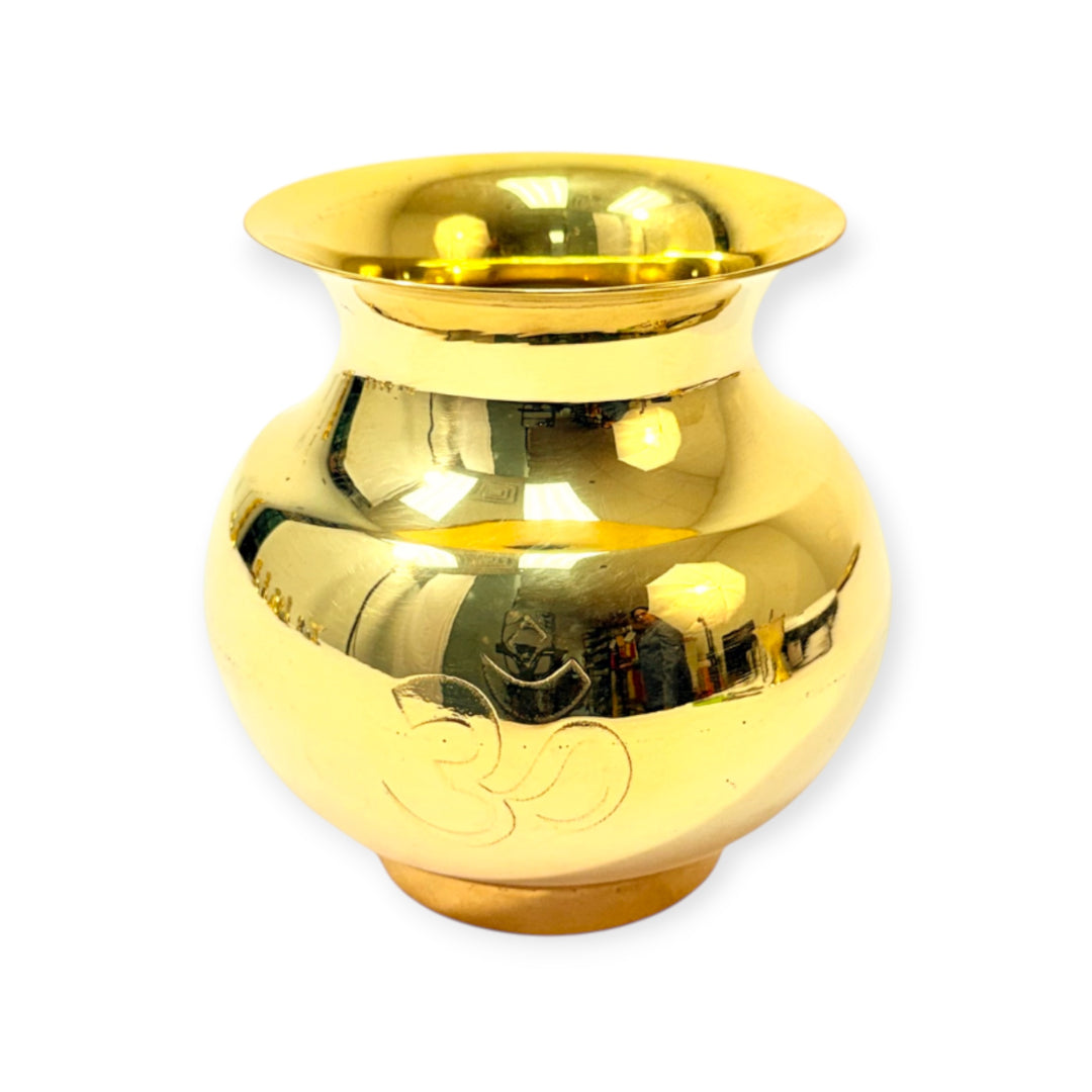 Lota Brass 4in with Om Engraving