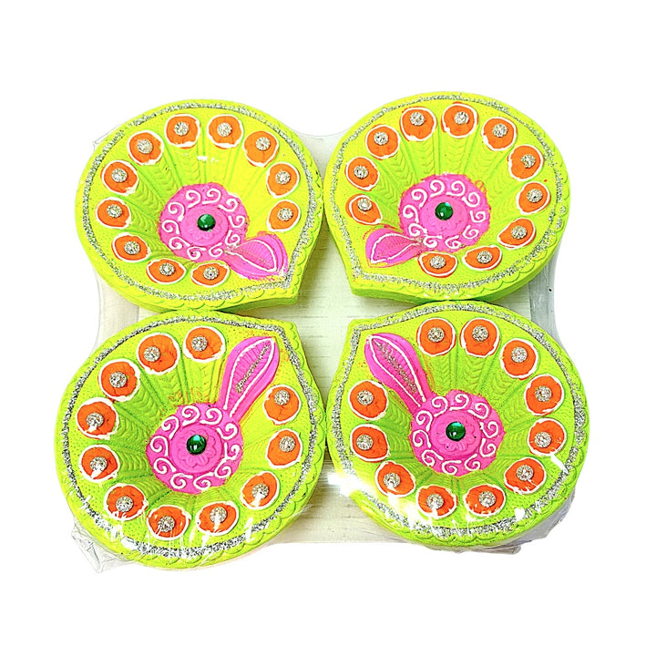 Colorful Diya (pack of 4) Morpich