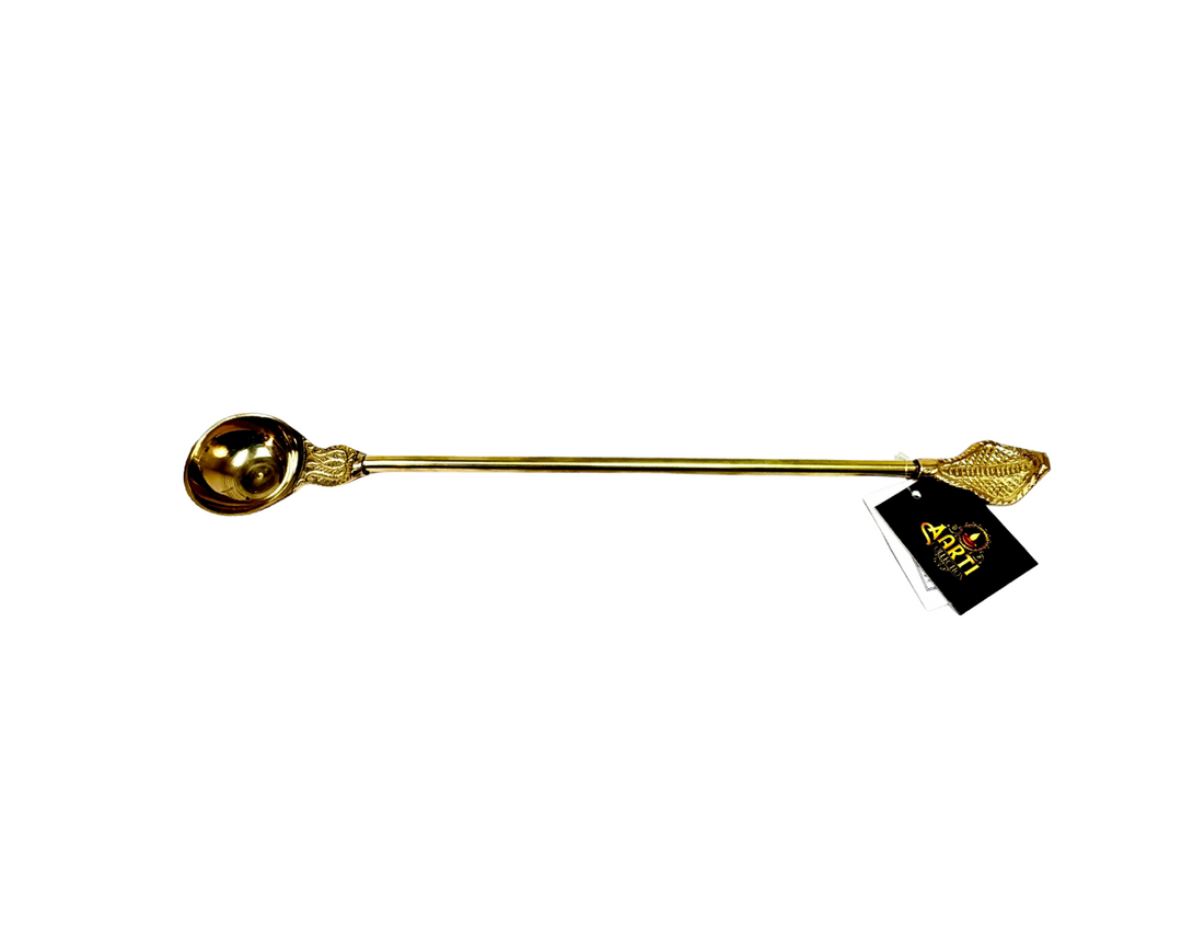 Brass Havan Spoon 10in - view 2