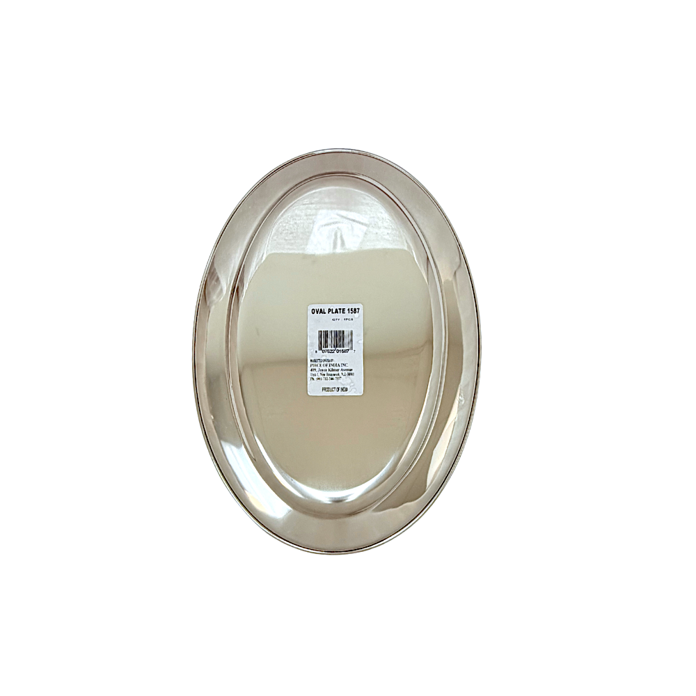 Rice Tray Steel Oval 9 Inch *14 Inch Heavy