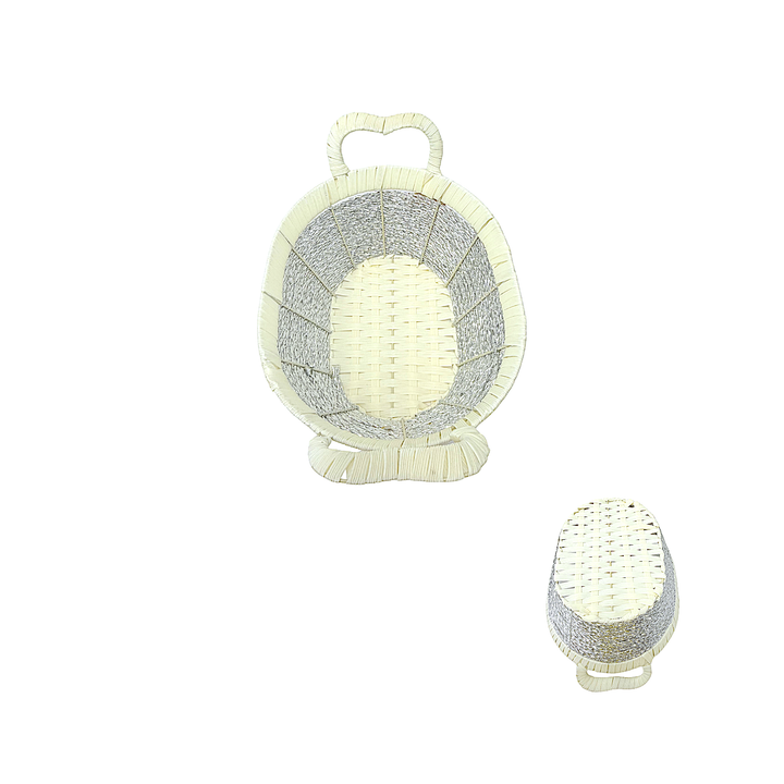 Mkaurs Oval Basket with Silver Weaving - view 2