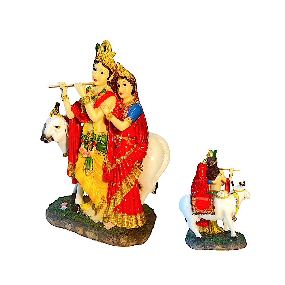 Radha Krishna with Cow10 Inch UD27-01 Idol - view 2