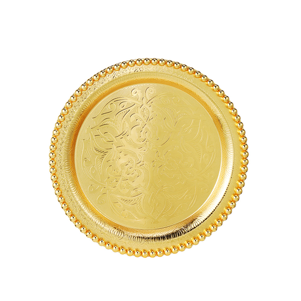 Gold Colored Plate 8.8 Inch - view 2