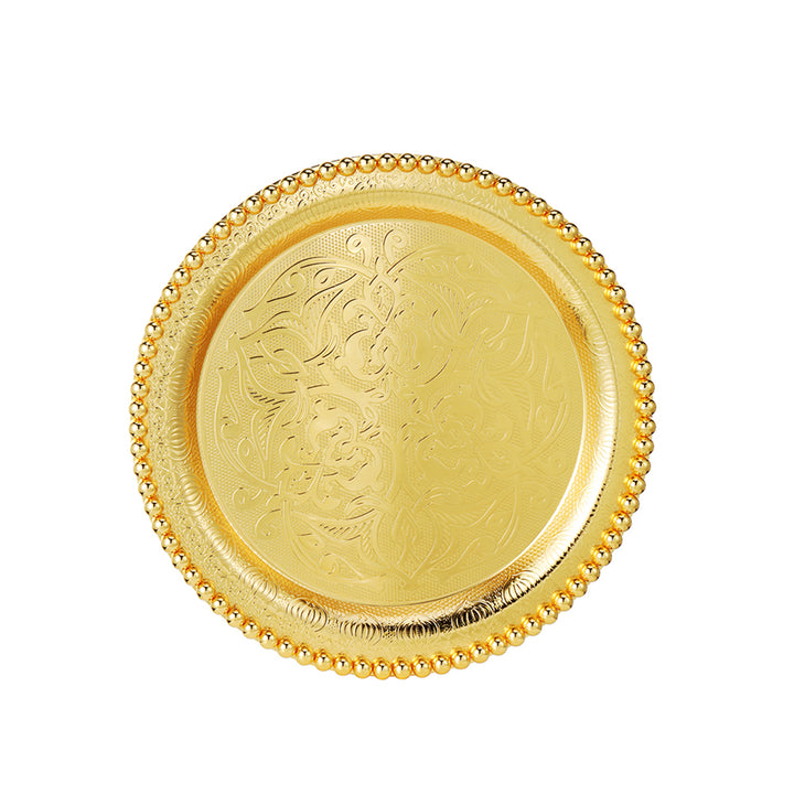 Gold Colored Plate 8.8 Inch - view 2