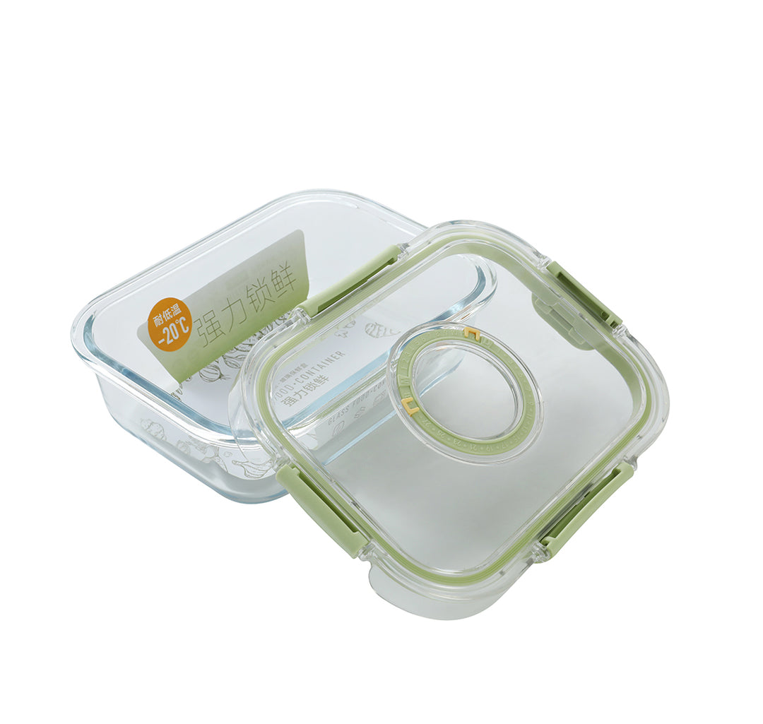 Airtight Glass Storage Container, Rectangle 630 ML, 0.7Qt - view 2