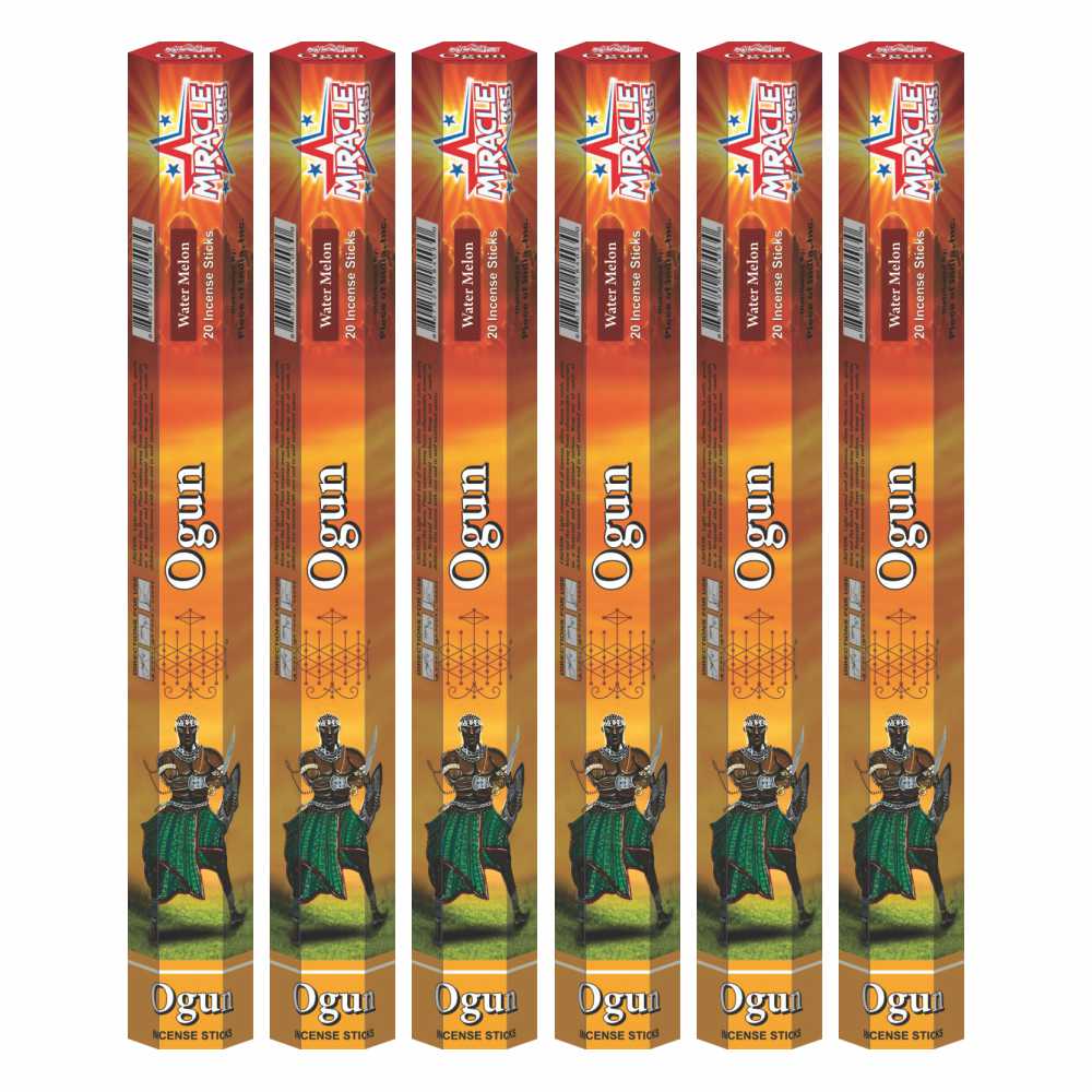 Miracle 365 Ogun Incense Sticks (6 tubes of 20 sticks each) Fragrance Water Melon - view 2