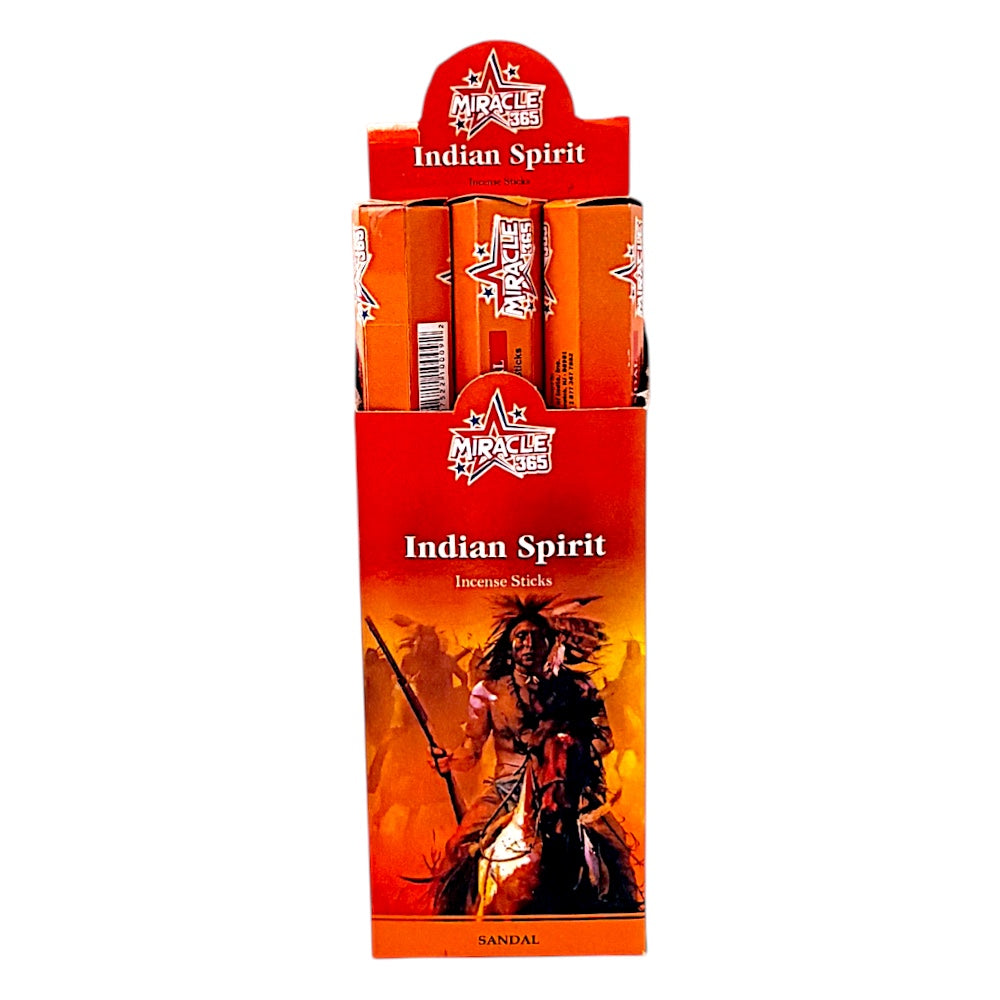 Miracle 365 Indian Spirit (6 tubes of 20 incense sticks each)