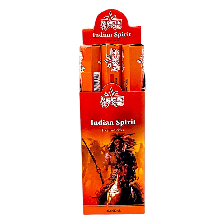 Miracle 365 Indian Spirit (6 tubes of 20 incense sticks each)