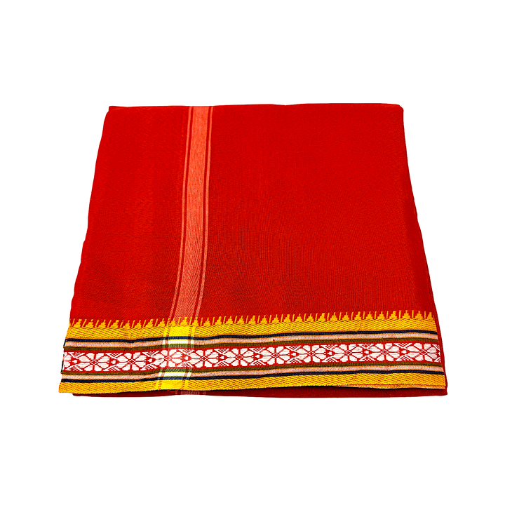 Dhotis 4.5available Yellow Orange White and Cream Silky Cotton