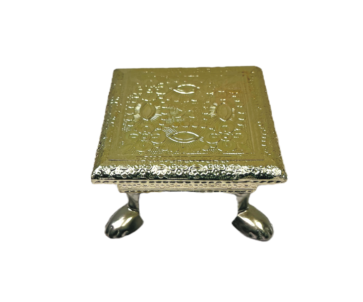 4 Inch Pedestal Wood and German Silver - view 2