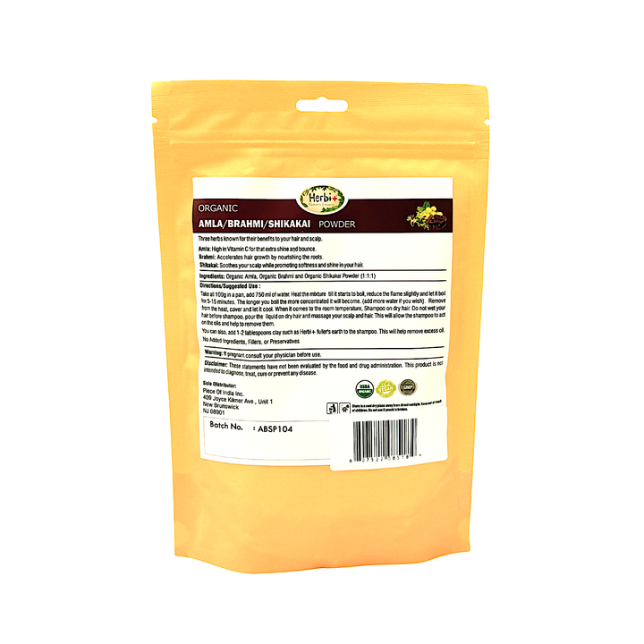 Organic Amla Brahmi/Shikakai Powder 200 g - view 2