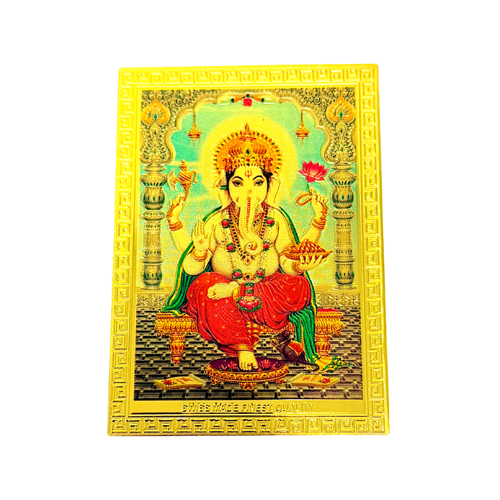 Fridge Magnet, in Gold Assorted Hindu Gods, 3.5x2.5 Inch - view 3