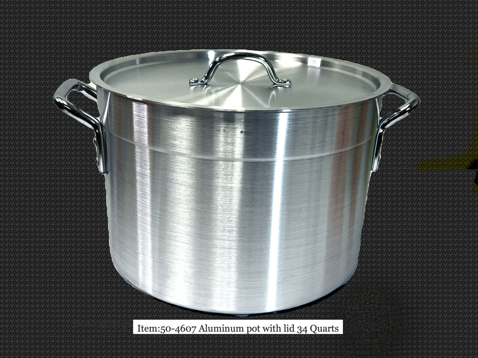 Aluminum Pot with Lid 3mm Thick 28.5Qt, 27L