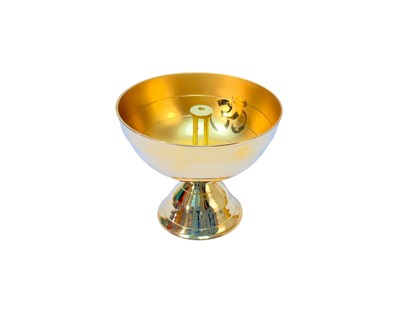 Piyali Diya H: 3.25 Inch W: 3.5 Inch Om Engraved on the Inside