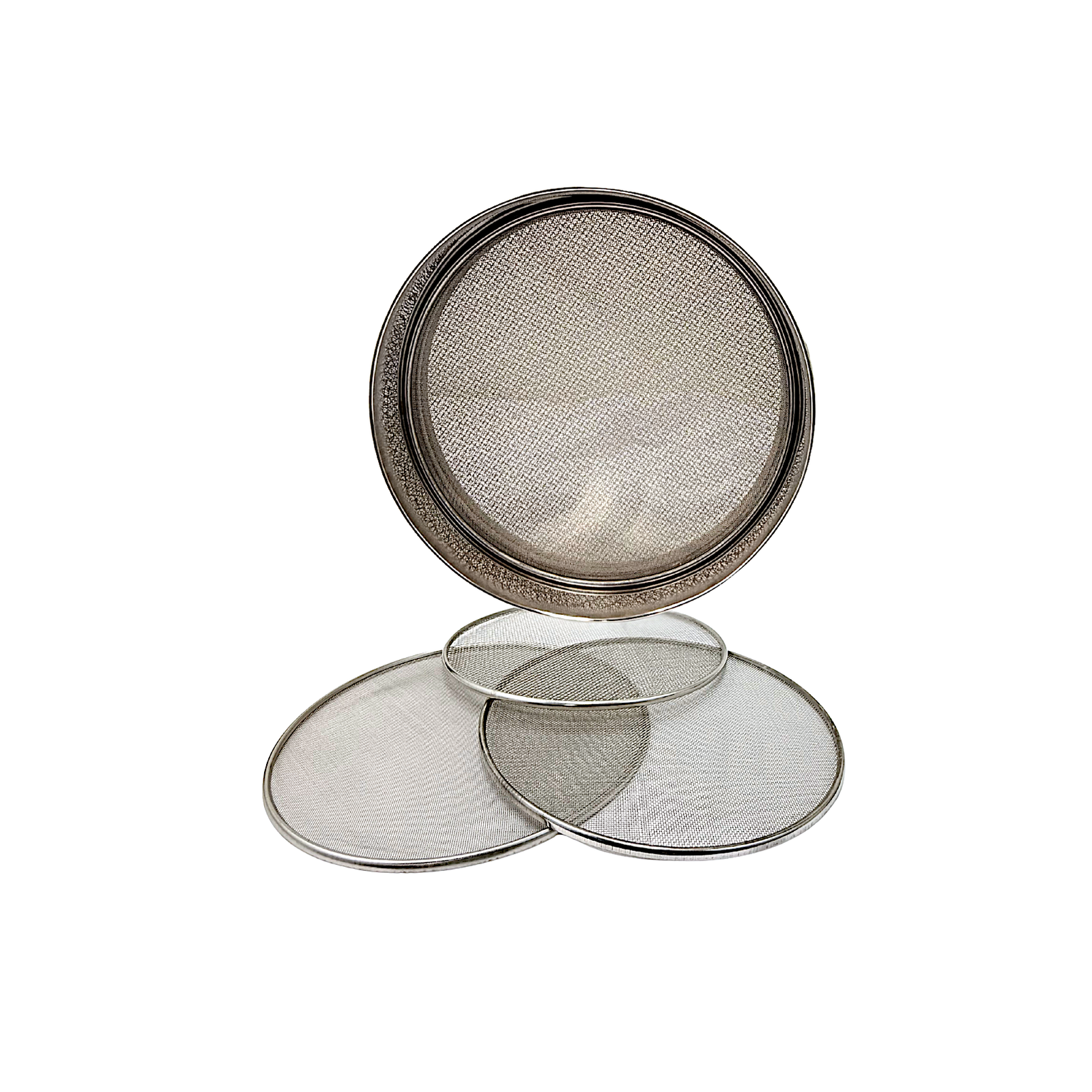Stainless Steel Sifter with 4 Mesh Screens