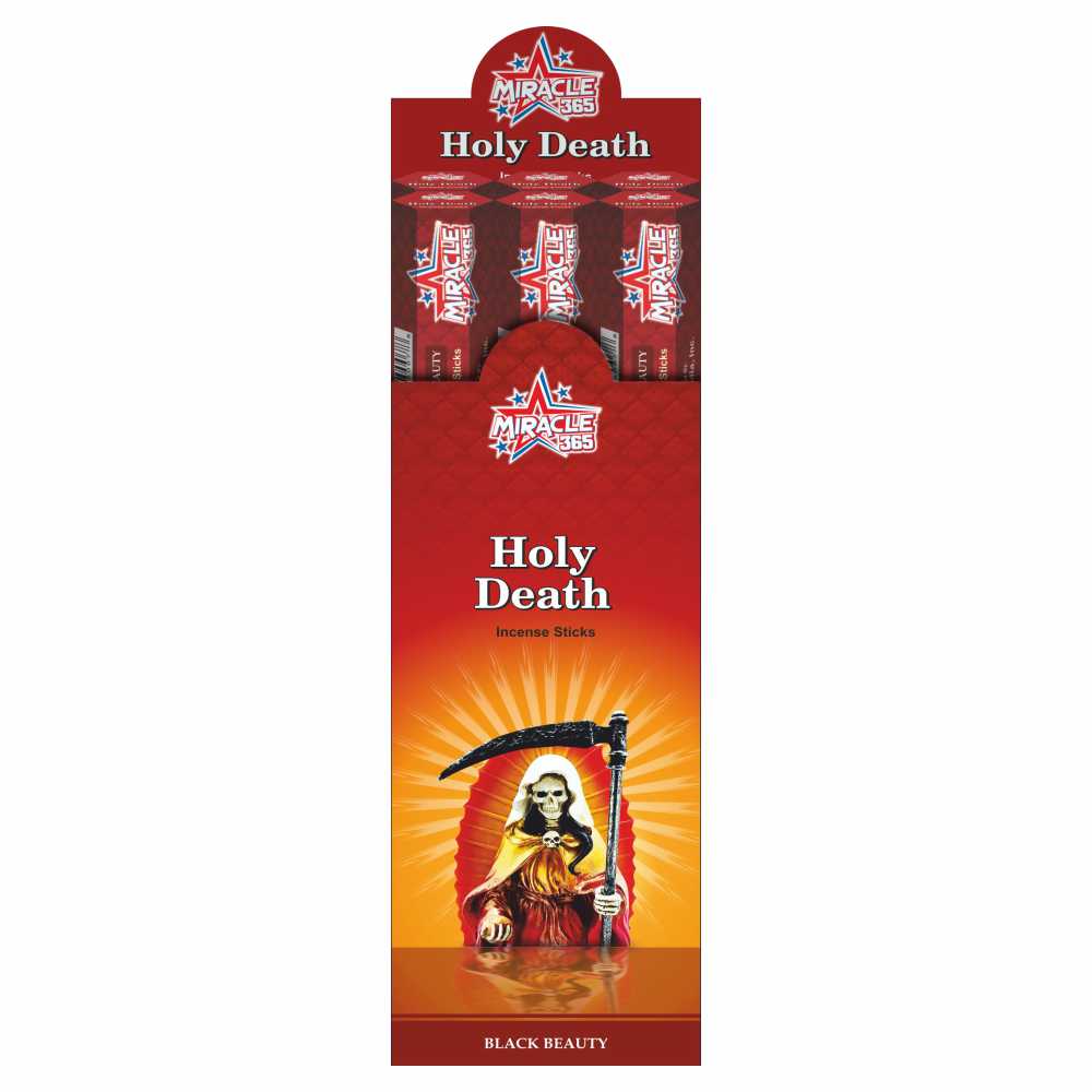 Miracle 365 Holy Death (6 tubes of 20 incense sticks each) Frag Black Beauty