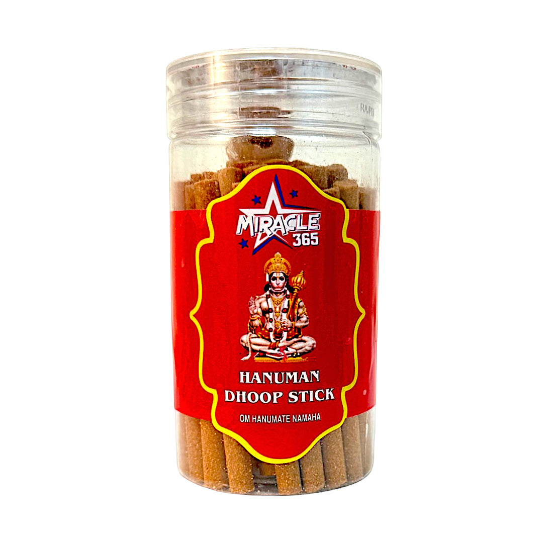 Miracle 365 Hanuman Dhoop Sticks – 100 g Jar with Stand, Dry Dhoop for Hanuman Puja