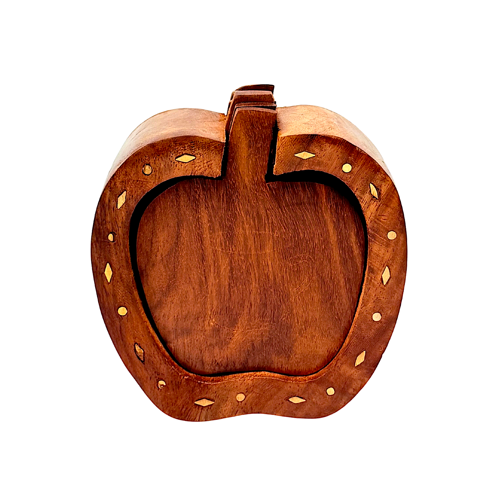 Wooden Apple Coaster Set (Set of six)