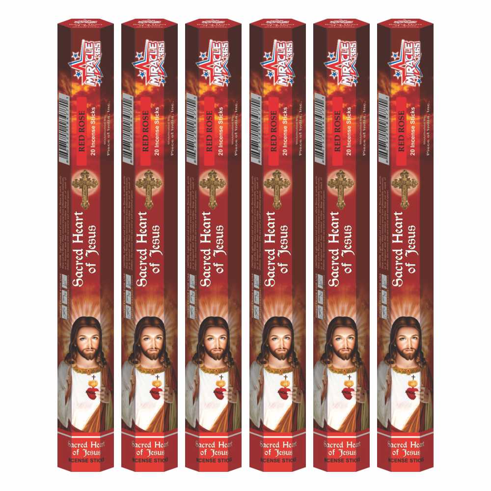 Miracle 365 Sacred Heart of Jesus (6 tubes of 20 incense sticks each) - view 2