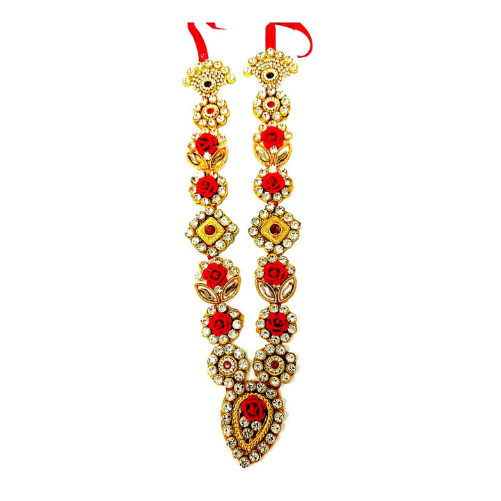 Garland for Devi/Devta with Jewels, 10 Inch - view 3