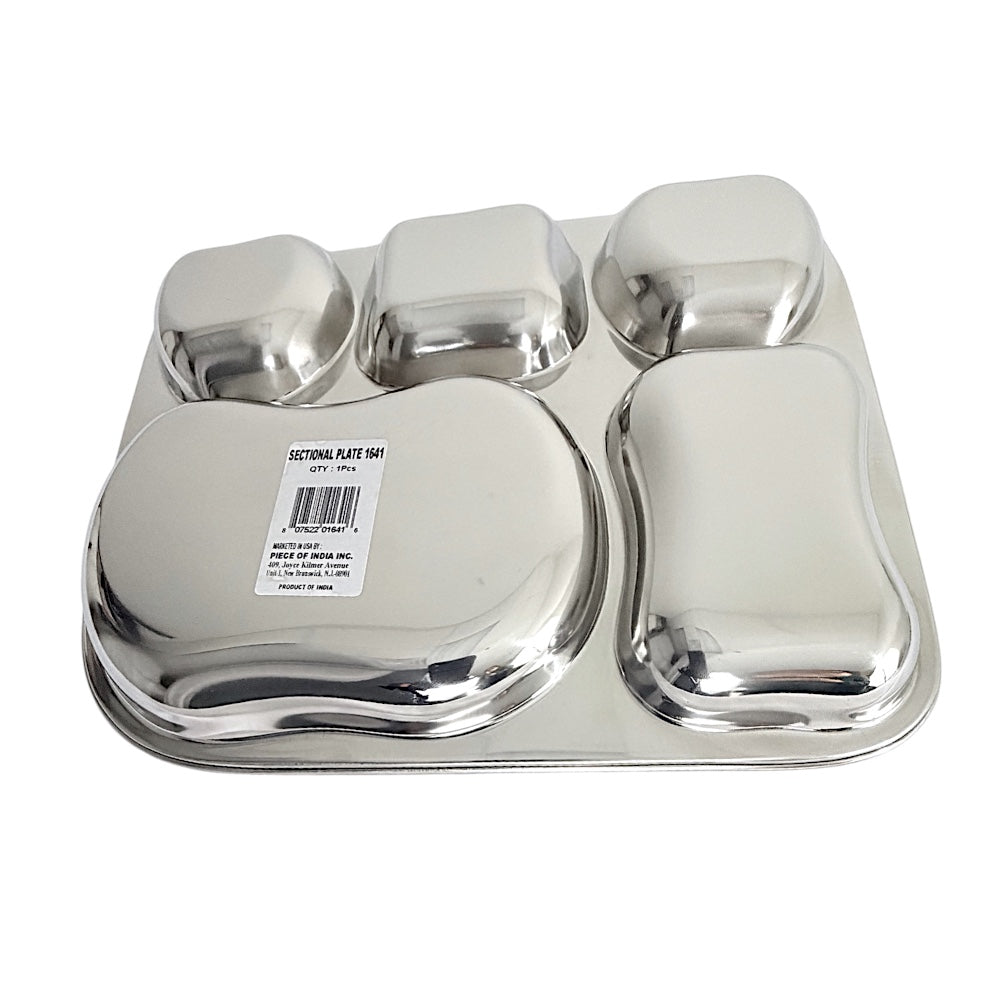 Lunch Tray L:12.5 Inch W:11 Inch 5 Sectional - view 3